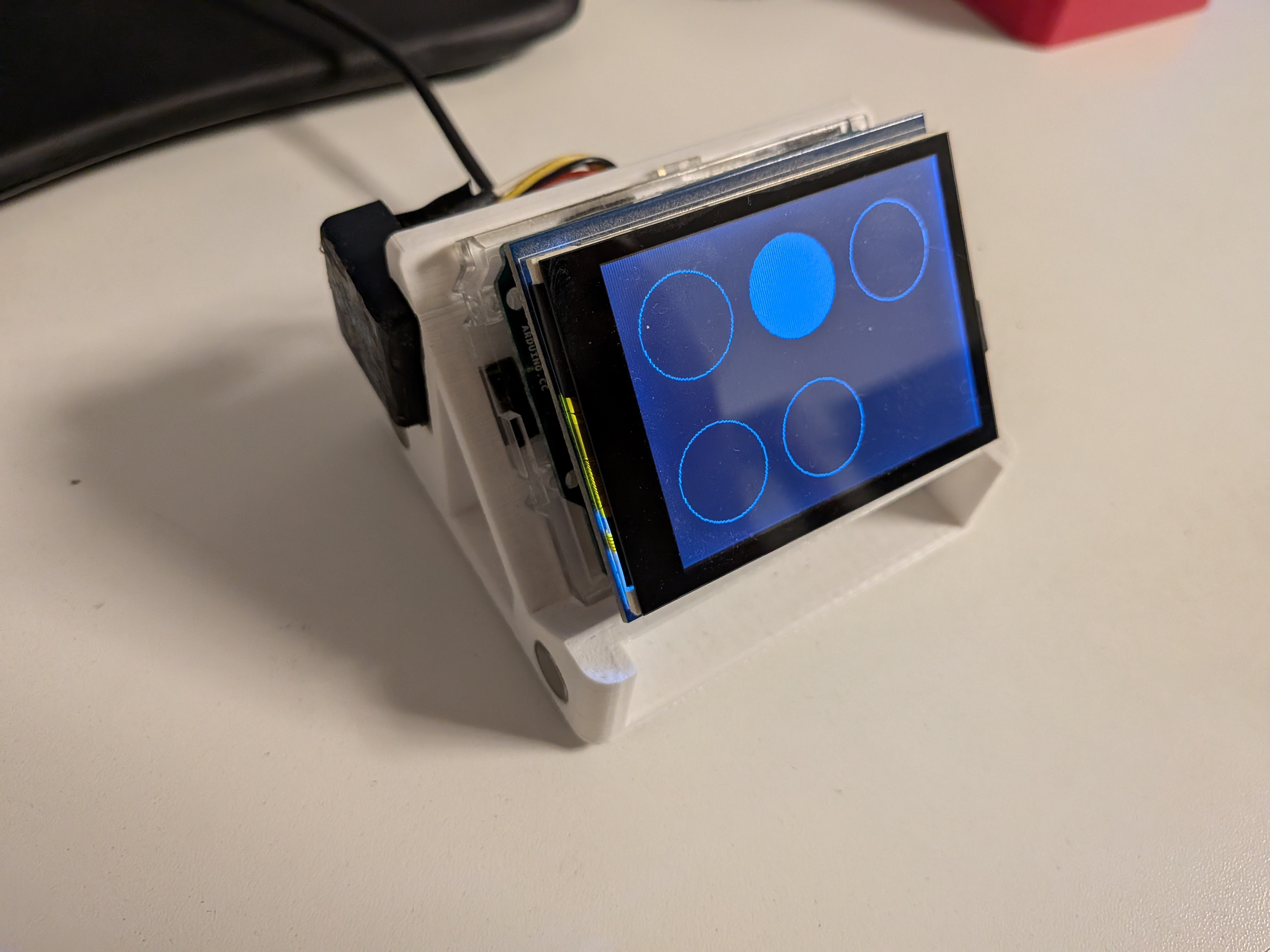 The device from the front